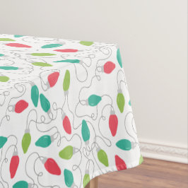 Mantel Coloridas cadenas iluminan Navidades Tablecloth