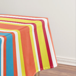 Mantel Coloridas franjas para divertida decoración de fie