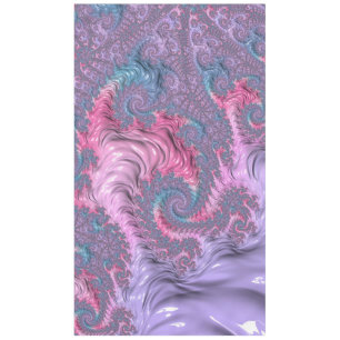 Mantel Colorido Boho Hippie Groovy Trippy Pastel Fractal