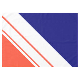 Mantel Colorido Deportivo Naranja Azul Marino Rayas Diago