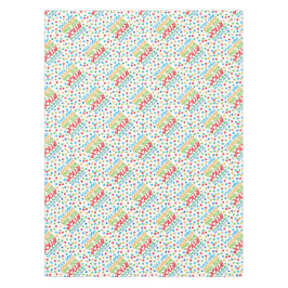 Mantel Colorido es la temporada para ser texto alegre