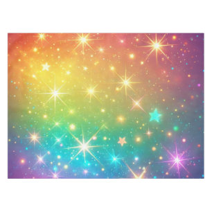 Mantel Colorido espacio de estrellas arcoiris