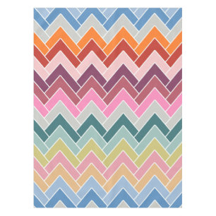 Mantel Colorido Zigzag Retro Chevron