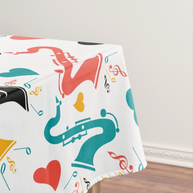 Mantel Coloridos Instrumentos musicales Nota y patrón de  (In Situ)