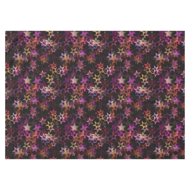 Mantel Colorous Stars Dance Whimsically (Frente (Horizontal))