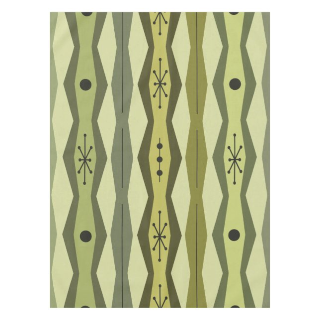 Mantel Columnas abstractas de la era atómica Chartreuse v (Anverso)