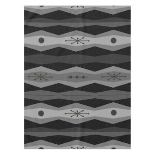 Mantel Columnas abstractas de la era atómica gris negro