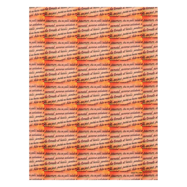 Mantel Comida francesa (Anverso)