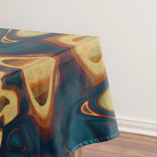 Mantel composición de patrones geométricos fractales