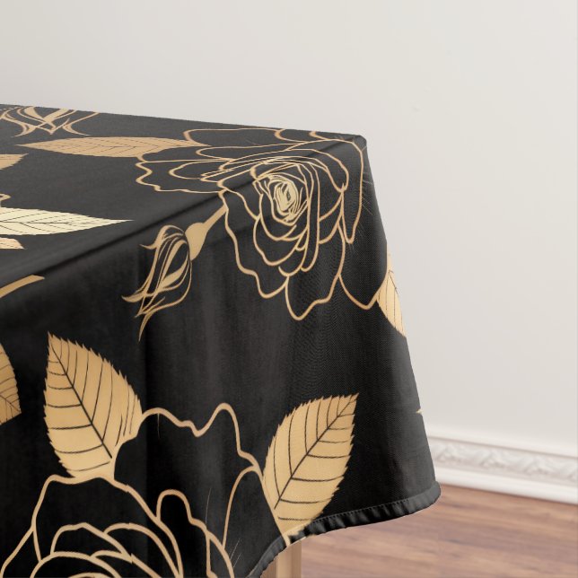 Mantel Composición de rosa y capullo llamativa (In Situ)