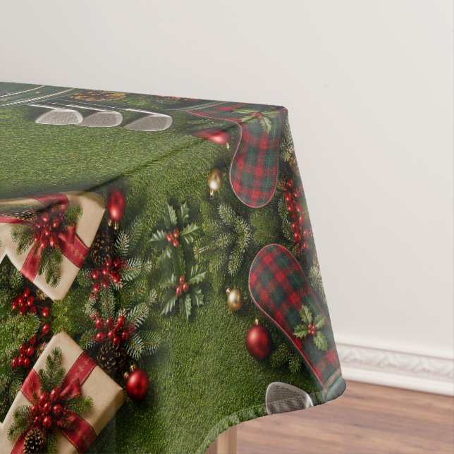 Mantel Composición plana de Navidad de golf en green de p (In Situ)