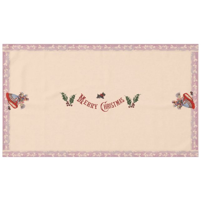 Mantel Compras de Navidades anticuados (Frente (Horizontal))