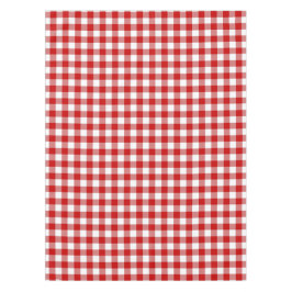 Mantel Comprobación clásica de Gingham rojo y blanco
