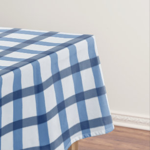 Mantel Comprobación de búfalo en azul y blanco