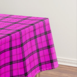 Mantel Comprobación estética y líneas negras | Pink Tarta