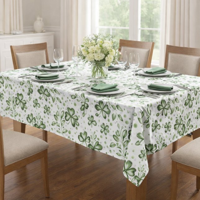 Mantel con estampado de trébol verde (Subido por el creador)