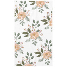 Mantel con estampado floral