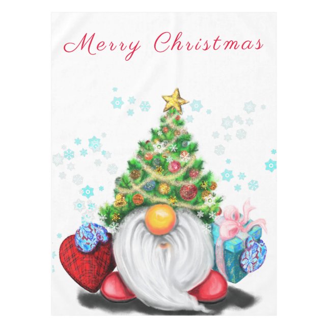 Mantel con Gnome de Navidad (Anverso)