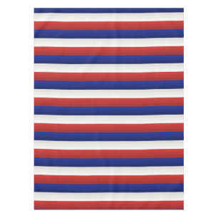 Mantel con rayas de gradiente rojo blanco y azul