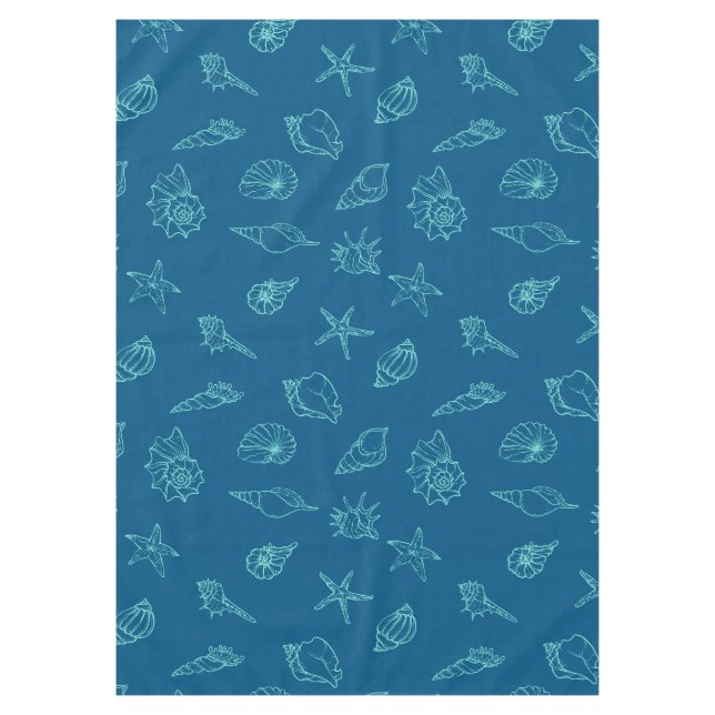 Mantel conchas y estrellas de mar (Anverso)