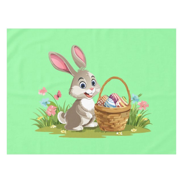 Mantel conejo de Pascua (Frente (Horizontal))