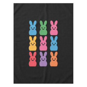 Mantel Conejo de Pascua Huevos Cuadro Leopardo