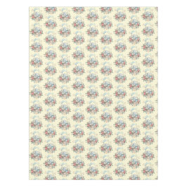 Mantel Conejo lindo en una canasta con huevos y flores de