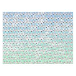 Mantel Conejos de Pascua con Forma de Huevo