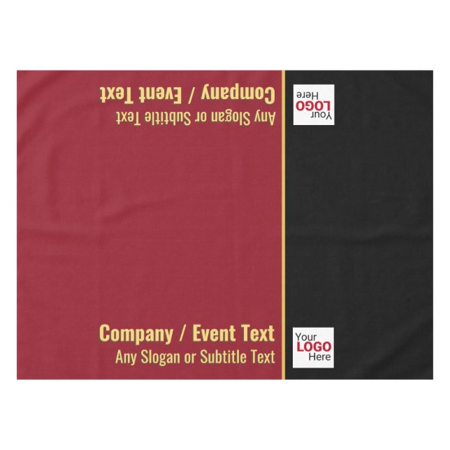Mantel Conferencia o comercio Mostrar marca roja y negra  (Frente (Horizontal))