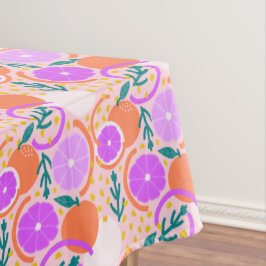 Mantel Confeti de Frutas Cítricas Modernas Limonada Rosa 