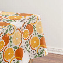 Confeti de Frutas Cítricas Modernas Verano Retro C