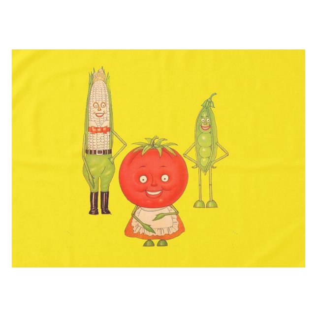 Mantel Conozca las verduras (Frente (Horizontal))