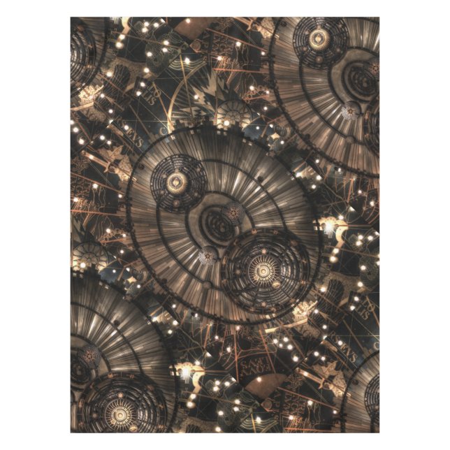 Mantel Constelaciones Zodiacales Mecánicas Steampunk (Anverso)