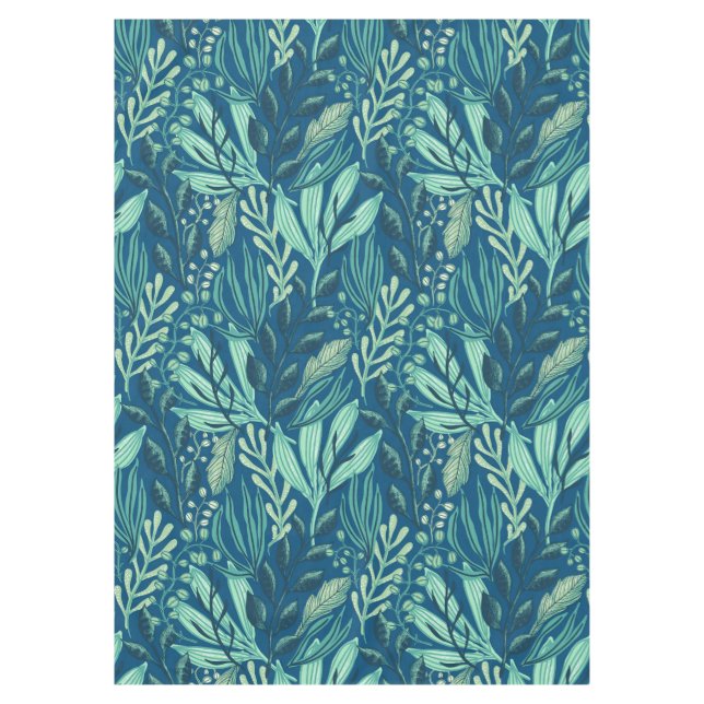 Mantel Contemporary Aquatics Blue Green Foliage (Anverso)