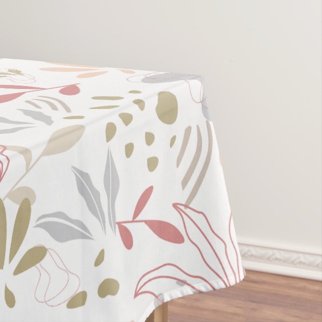 Mantel Contemporary Leaves Grey, Brown, Rust (In Situ)