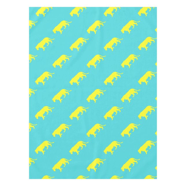 Mantel Contorno de león amarillo (Anverso)