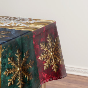 Mantel Copo de nieve de oro sobre imagen de terciopelo