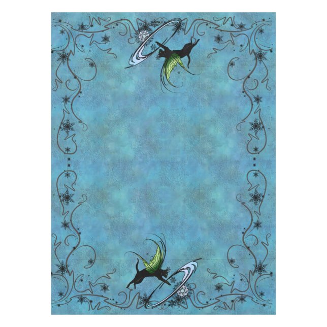 Mantel Copo de nieve del gato cósmico (Anverso)