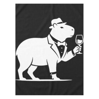 Mantel Copo de Vino de Carpincho Divertido Minimalista Mo
