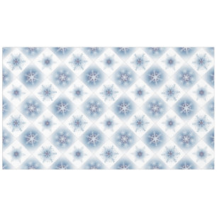 Mantel Copos de nieve azules brillantes