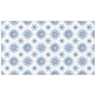 Mantel Copos de nieve azules brillantes