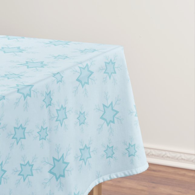 Mantel Copos de nieve, hielo azul, helados de nieve, niev (In Situ)