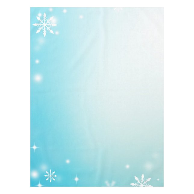 Mantel Copos de nieve mínimos (Anverso)