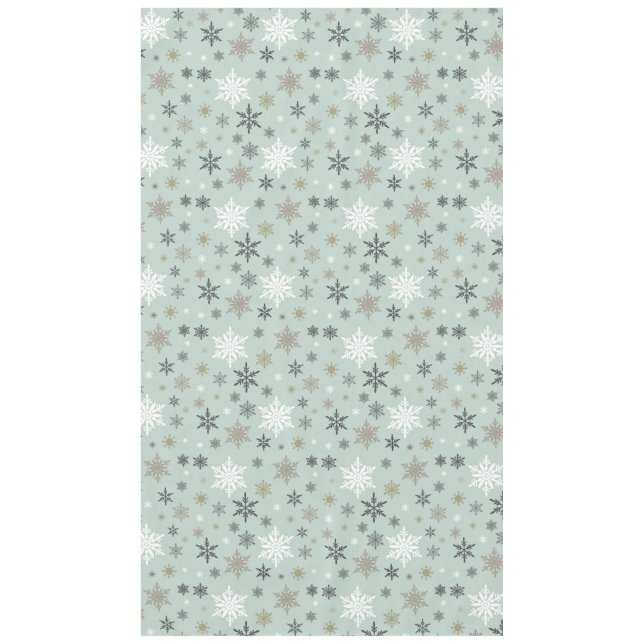 Mantel copos de nieve modernos de invierno (Anverso)