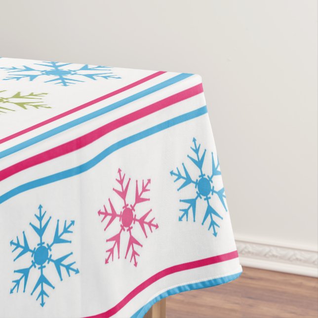 Mantel Copos de nieve multicolor (In Situ)