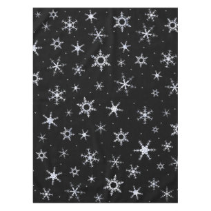 Mantel Copos de nieve negros