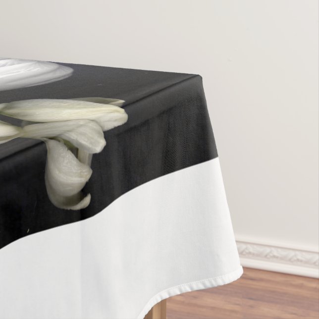 Mantel Corazón blanco en negro (In Situ)