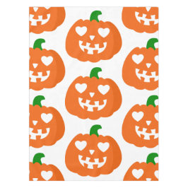 Mantel corazón de calabaza de Halloween naranja jack-o-la