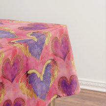 Corazón de San Valentín con alas doradas