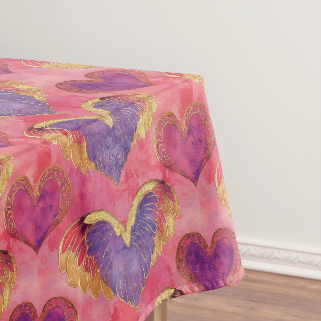 Mantel Corazón de San Valentín con alas doradas (In Situ)